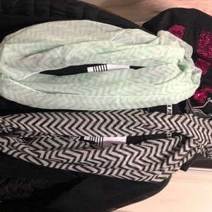 Chevron infinity scarfs
